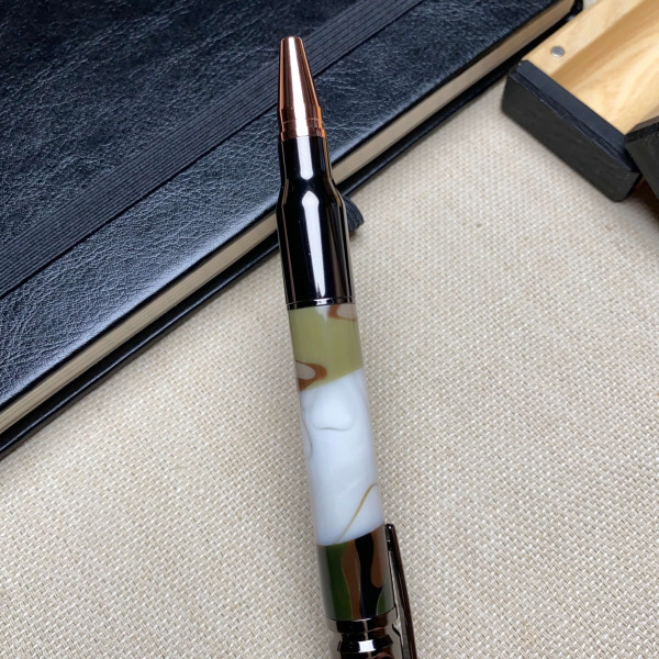 Унікальна кулькова ручка із механізмом затвору NV-084 акрил