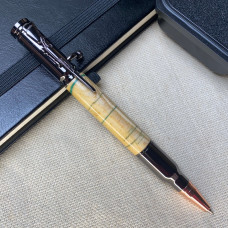 Унікальна кулькова ручка із механізмом затвору NV-084 деревина ясена і епоксидка