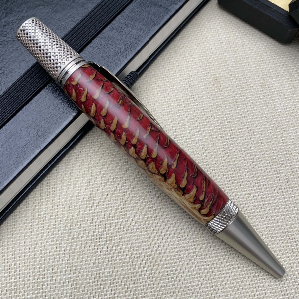 Унікальна кулькова ручка NV-306 ручної роботи, справжня шишка та епоксидна смола