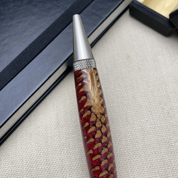 Унікальна кулькова ручка NV-306 ручної роботи, справжня шишка та епоксидна смола