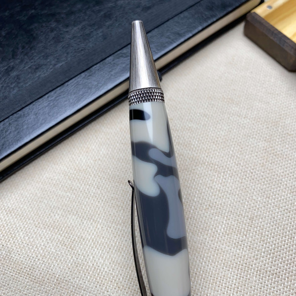 Кулькова ручка ручної роботи NV-306, мілітарі акрил