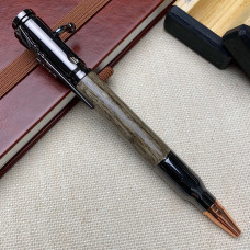 Кулькова ручка із механізмом затвору NV-084 деревина мореного ясена