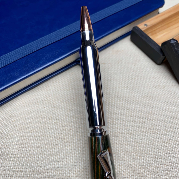 Кулькова ручка ручної роботи NV-060 мультиколірна деревина