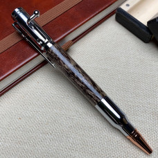 Кулькова ручка із механізмом затвору NV-084 деревина мореного ясена