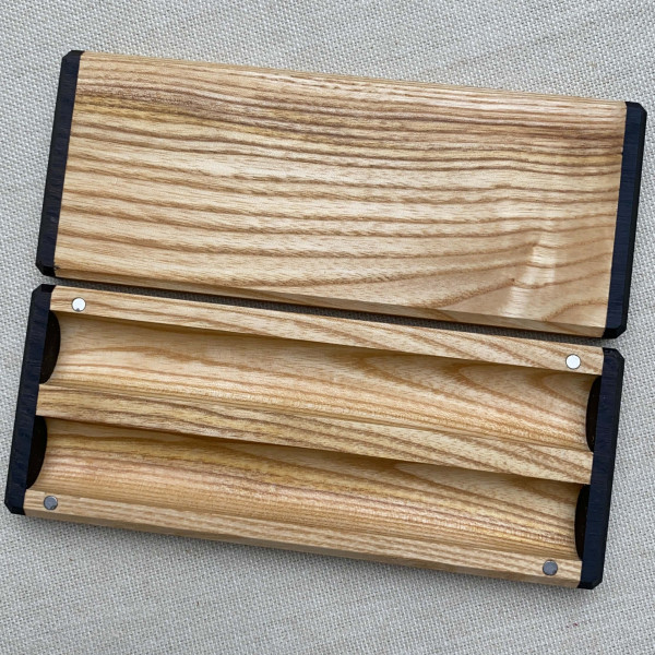 Подвійний дерев’яний футляр ручної роботи F-02 для 2 ручок