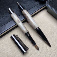 Комплект ручок: кулькова + перова NV-452/040 справжній оленячий ріг