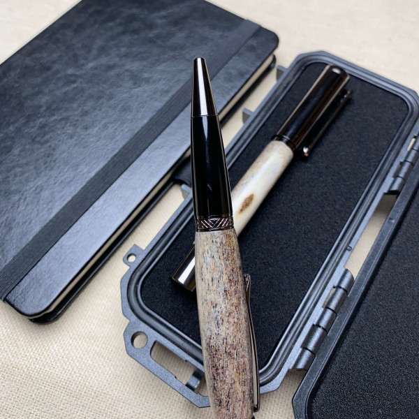 Унікальний комплект ручок ручної роботи NV-452/040 виготовлений із справжнього оленячого рогу