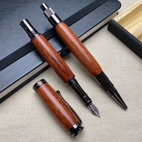 Подарунковий комплект ручок NV-448/131 червоне дерево - падук