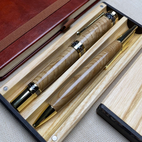 Подарунковий комплект ручок ручної роботи NV-516/337 японське коркове дерево