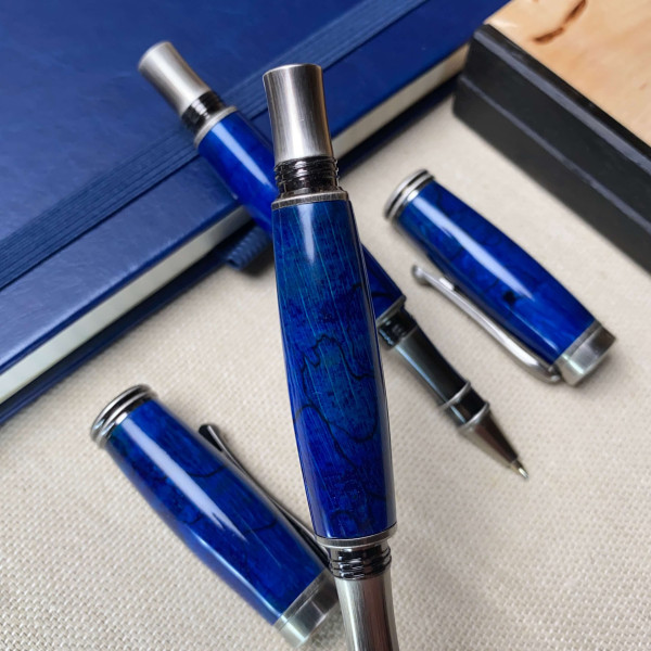 Подарунковий комплект ручок ручної роботи NV-234 дерево шпальтового бука (модифіковане)