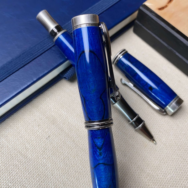 Подарунковий комплект ручок ручної роботи NV-234 дерево шпальтового бука (модифіковане)