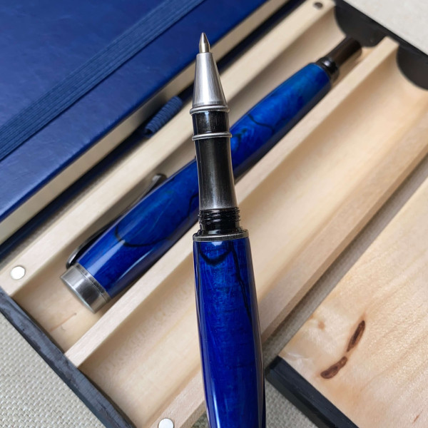 Подарунковий комплект ручок ручної роботи NV-234 дерево шпальтового бука (модифіковане)