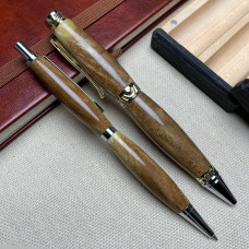 Подарунковий комплект: ручка + олівець NV-057/002 японське коркове дерева