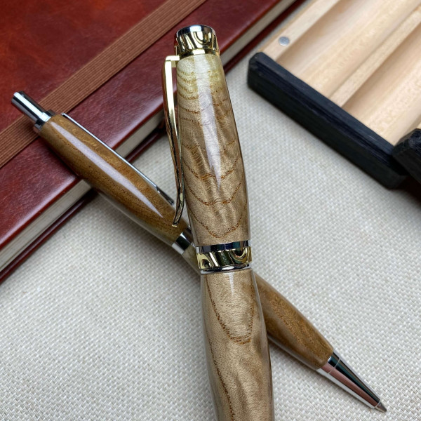 Подарунковий комплект ручної роботи: ручка + олівець NV-057/002 японське коркове дерева