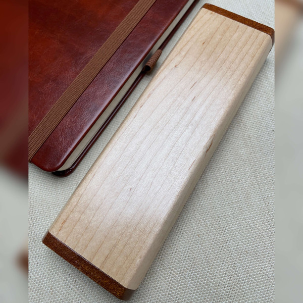 Унікальний комплект NV-516 Ручка-ролер + футляр, дерево мореного дуба