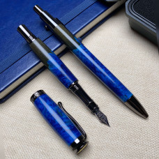 Унікальний комплект ручок NV-448/337 дерево капового клена та епоксидна смола