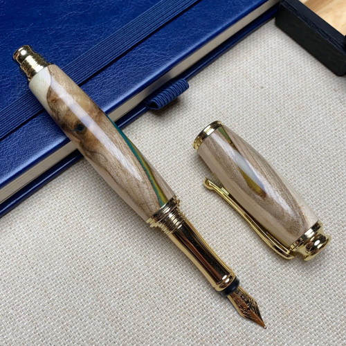 Перова ручка NV-355 деревина горіха і епоксидна смола