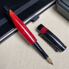 Унікальна перова ручка NV-341 дерево мореного дуба та епоксидна смола