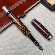 Унікальна перова ручка NV-234 справжня шишка і епоксидна смола