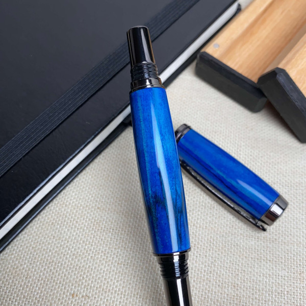 Унікальна перова ручка ручної роботи NV-051 дерево сосни (модифіковаре)