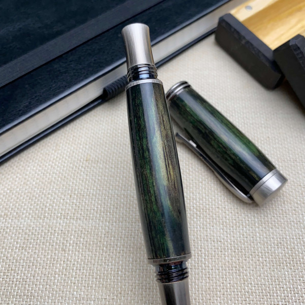Перова ручка ручної роботи NV-234 модифіковане дерево сосни
