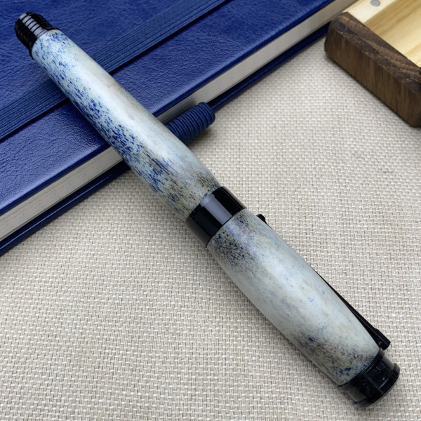 Унікальна подарункова ручка-ролер NV-341 ручної роботи, справжній оленячий ріг