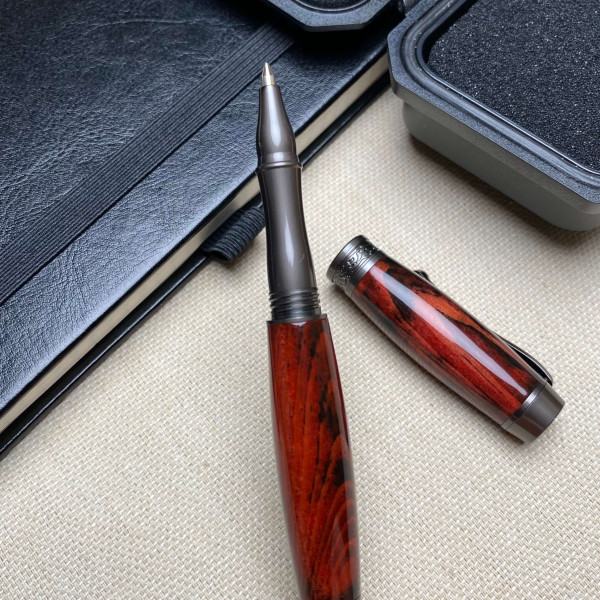 Ручка-ролер ручної роботи NV-308 модифіковане дерево сосни