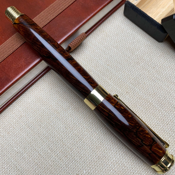 Ручка-ролер ручної роботи NV-341 дерево модифікованого шпальтового бука