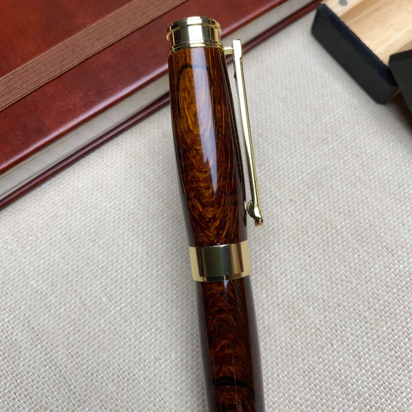 Ручка-ролер ручної роботи NV-341 дерево модифікованого шпальтового бука