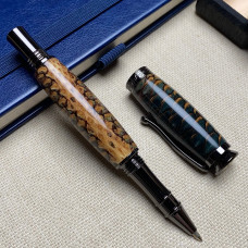 Ручка-ролер NV-448 справжня шишка та епоксидна смола